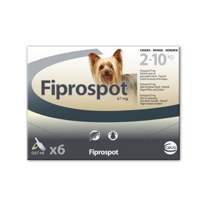 fiprospot petit chien 2/10kg 6 pipettes (CEVA)