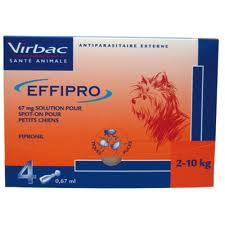 effipro spot-on petit chien 24 pipettes (VIRBAC)