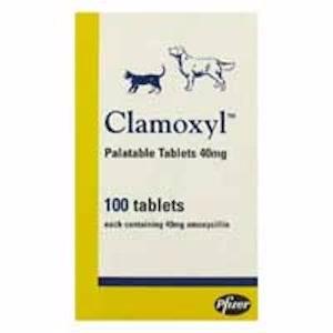 Clamoxyl 40mg 10cp (ZOETIS)