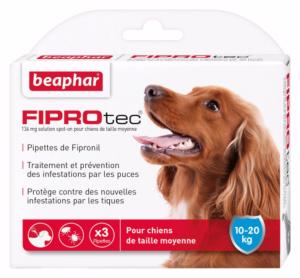Fiprotec chien moyen 3 pipettes (BEAPHAR)