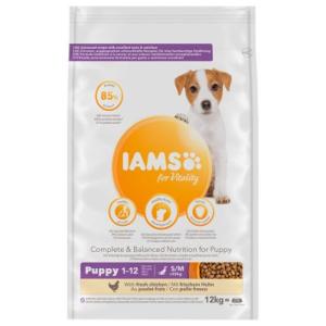 iams vitality dog puppy small medium 12kg (IAMS)