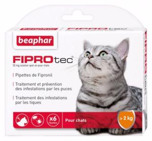 Fiprotec chat 6 pipettes (BEAPHAR)