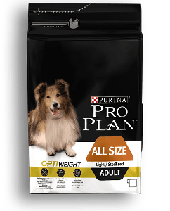 proplan dog light all size 3kg (PURINA)