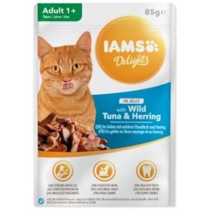 iams delights cat adult thon hareng sachet 85g (IAMS)