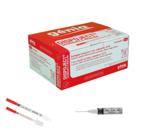 Seringue insuline 40U + aiguille 0.3 x12mm  x100 (DIV)