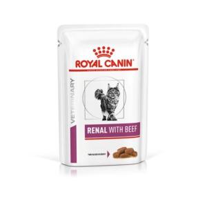 Vdiet cat renal boeuf sachet 85g  x12 (ROYAL CANIN)