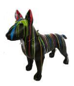 statue bull terrier motif L115cm