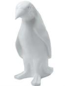 statue résine pingouin uni H40cm