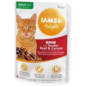 iams delights cat adult boeuf carotte sachet 85g (IAMS)