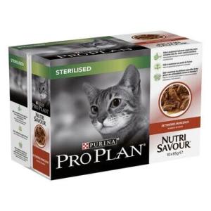 proplan cat adult sterilised boeuf sachet 85g x10 (PURINA)