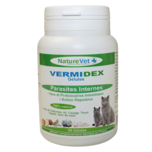 Vermidex gélule chat 60gél. (NATUREVET)