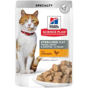 science plan feline adulte stérilisé poulet sachet 85g x12 (HILL's)