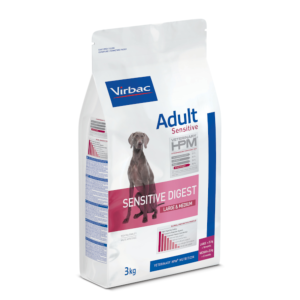 veterinary HPM dog adult sensitive large medium 3kg (VIRBAC)