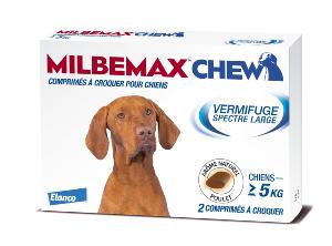 Milbemax chew chien 2cp (ELANCO)