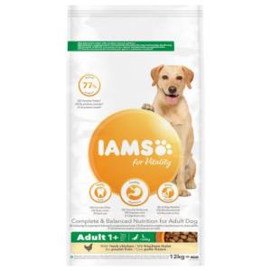 iams vitality dog adult large agneau 12kg (IAMS)