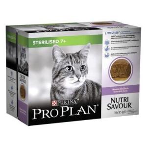 proplan cat senior 7+ sterilised dinde sachet 85g x10 (PURINA)