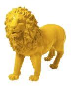 statue résine lion debout uni L100cm