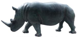 statue résine rhinoceros uni L390cm