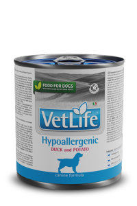 Vet Life dog hypoallergenic canard boite 300g (FARMINA)