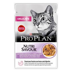 proplan cat adult delicate dinde sachet 85g x24 (PURINA)