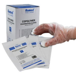 Gants d'examen stériles en copolymères non poudrés L T8/9 x100 (DIV)*