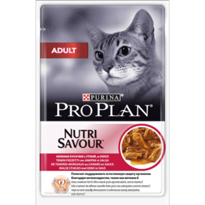 proplan cat adulte canard sauce sachet 85g x10 (PURINA)