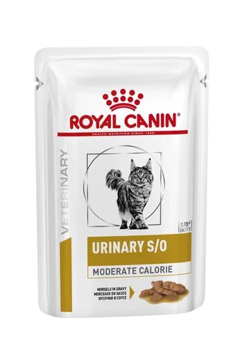 Vdiet cat urinary S/O moderate calorie  sachet  85g x12 (ROYAL CANIN)