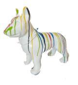 statue bull terrier motif L60cm