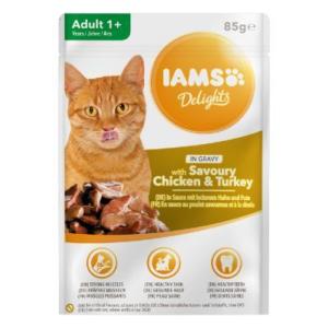 iams delights cat adult poulet dinde sachet 85g (IAMS)