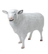 statue résine mouton naturel L110cm
