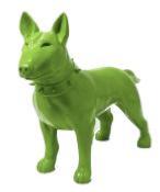 statue bull terrier uni L60cm