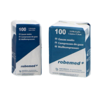 Compresses non stériles tissées 8 plis 10x10cm (4 x100) (DIV)*
