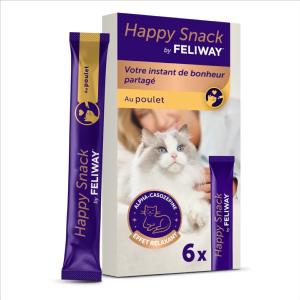 Happy snack Féliway poulet 6x 15g (CEVA)