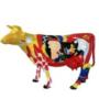 statue résine vache tête haute motif  L220cm