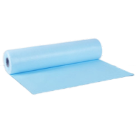Draps d'examens plastifiés bleus 50x38cm x132 (12 rouleaux) (DIV)*