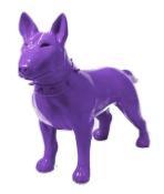 statue bull terrier uni L115cm