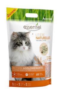 Litière essentiel naturelle pêche 6L (AGECOM)