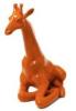 statue résine girafe assis uni H90cm
